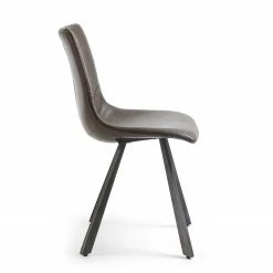 Fredriks Chaises Tryon (lot de 4) - Imitation cuir / Acier - Marron foncé vintage / Marron foncé 10 Fredriks Chaises Tryon (lot de 4) - Imitation cuir / Acier - Marron foncé vintage / Marron foncé -Chaises Boutique 1000274215 210618 10464100100 DETAILS P000000001000274215