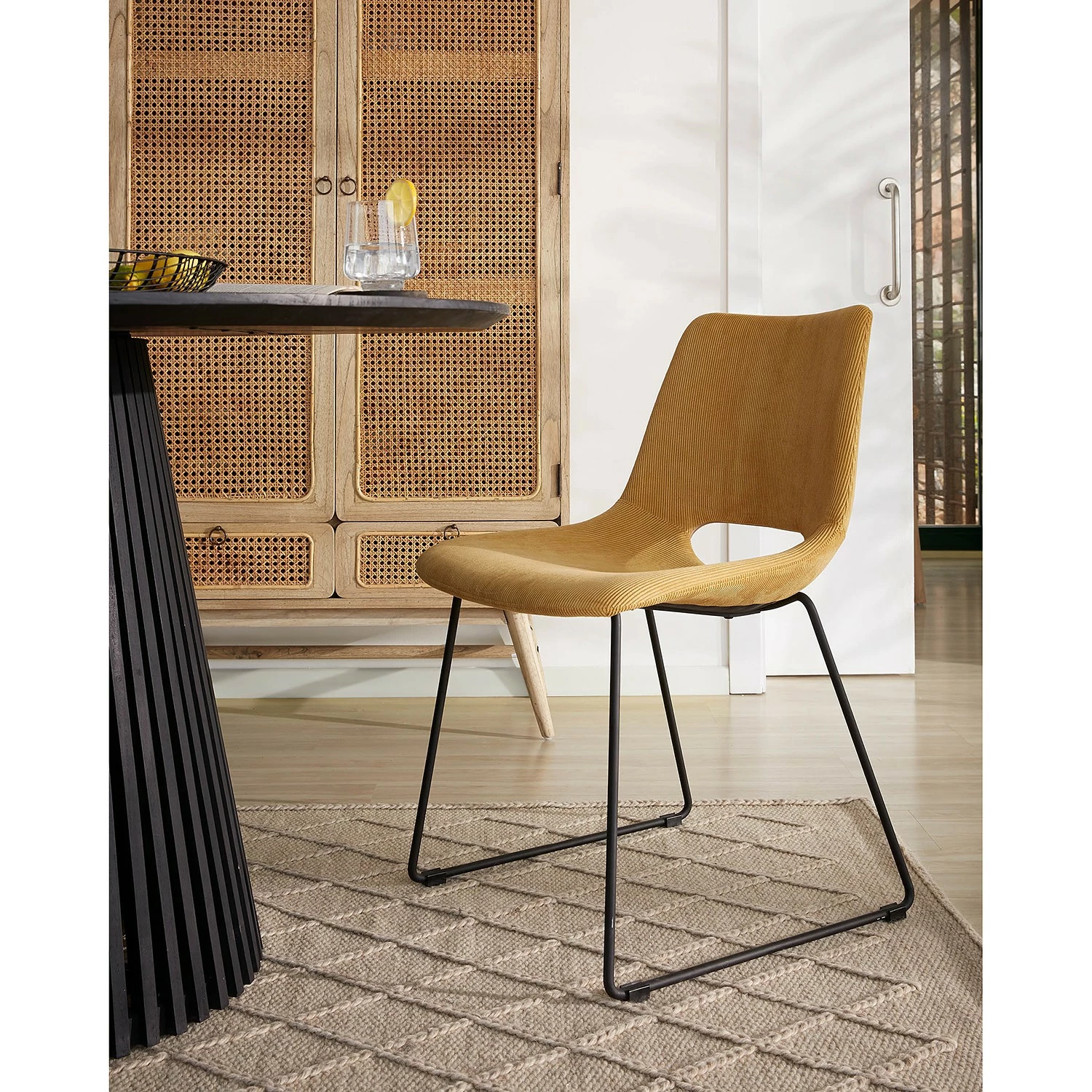 Fredriks Chaises Zara (lot de 2) - Jaune moutarde 4 Fredriks Chaises Zara (lot de 2) - Jaune moutarde – Image 2