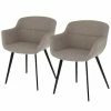 Jack & Alice Chaises à accoudoirs Nala (lot de 2) - Gris -Chaises Boutique 1000274233 210618 10464400246 IMAGE P000000001000274233