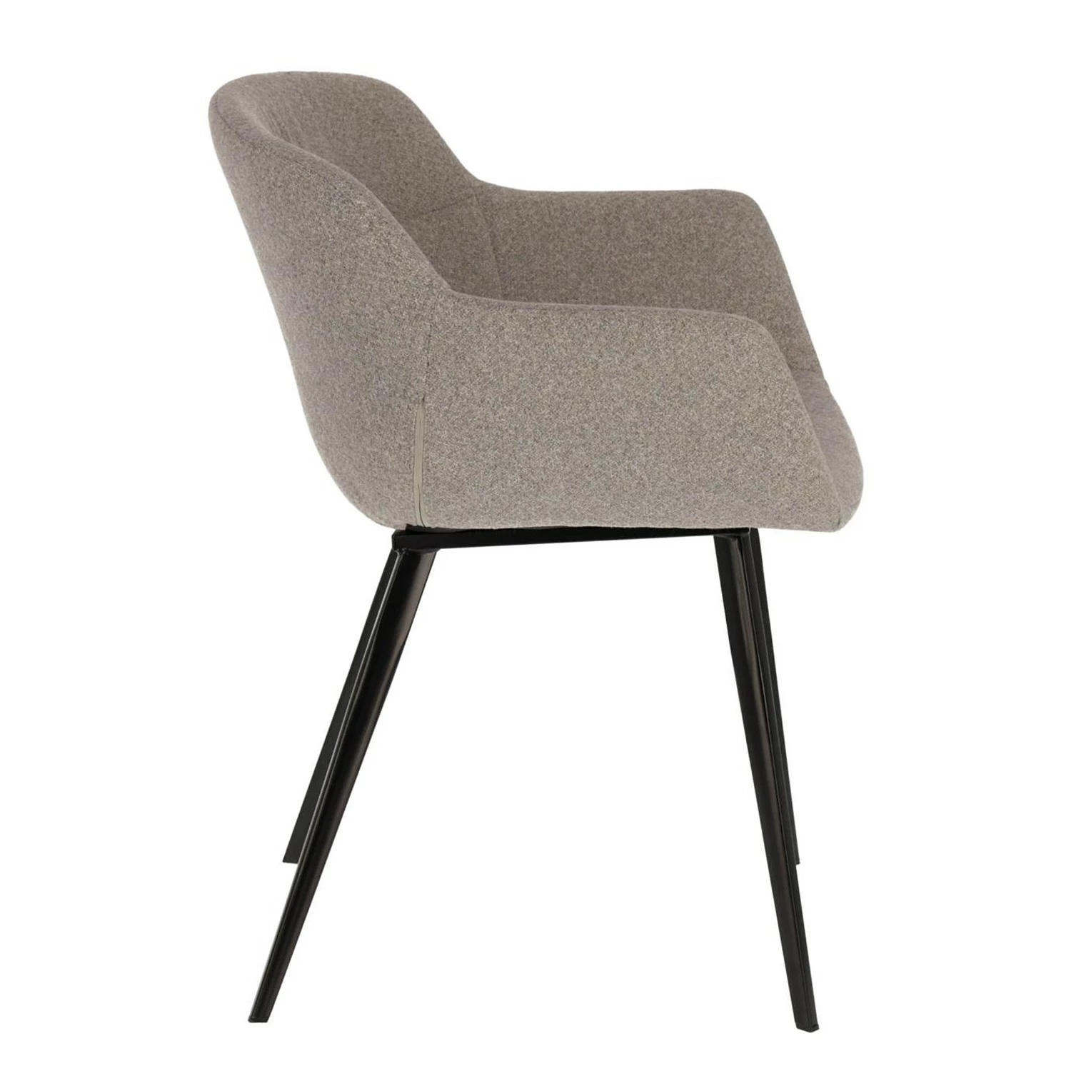 Jack & Alice Chaises à accoudoirs Nala (lot de 2) - Gris 4 Jack & Alice Chaises à accoudoirs Nala (lot de 2) - Gris – Image 2