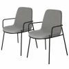 Fredriks Chaises à accoudoirs Gina (lot de 2) - Gris -Chaises Boutique 1000274236 210618 10464500274 IMAGE P000000001000274236