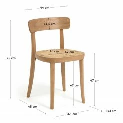 Mørteens Chaises Rom (lot de 2) - Hêtre naturel verni -Chaises Boutique 1000274248 210618 10464700379 SKETCH DETAILS P000000001000274248 sketch