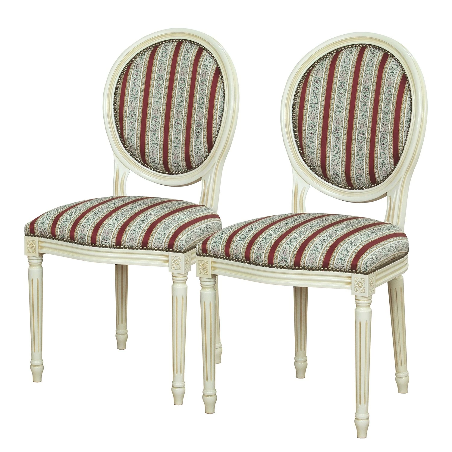 Velvet Studio Chaises capitonnées Alison (lot de 2) - Rouge 3 Velvet Studio Chaises capitonnées Alison (lot de 2) - Rouge