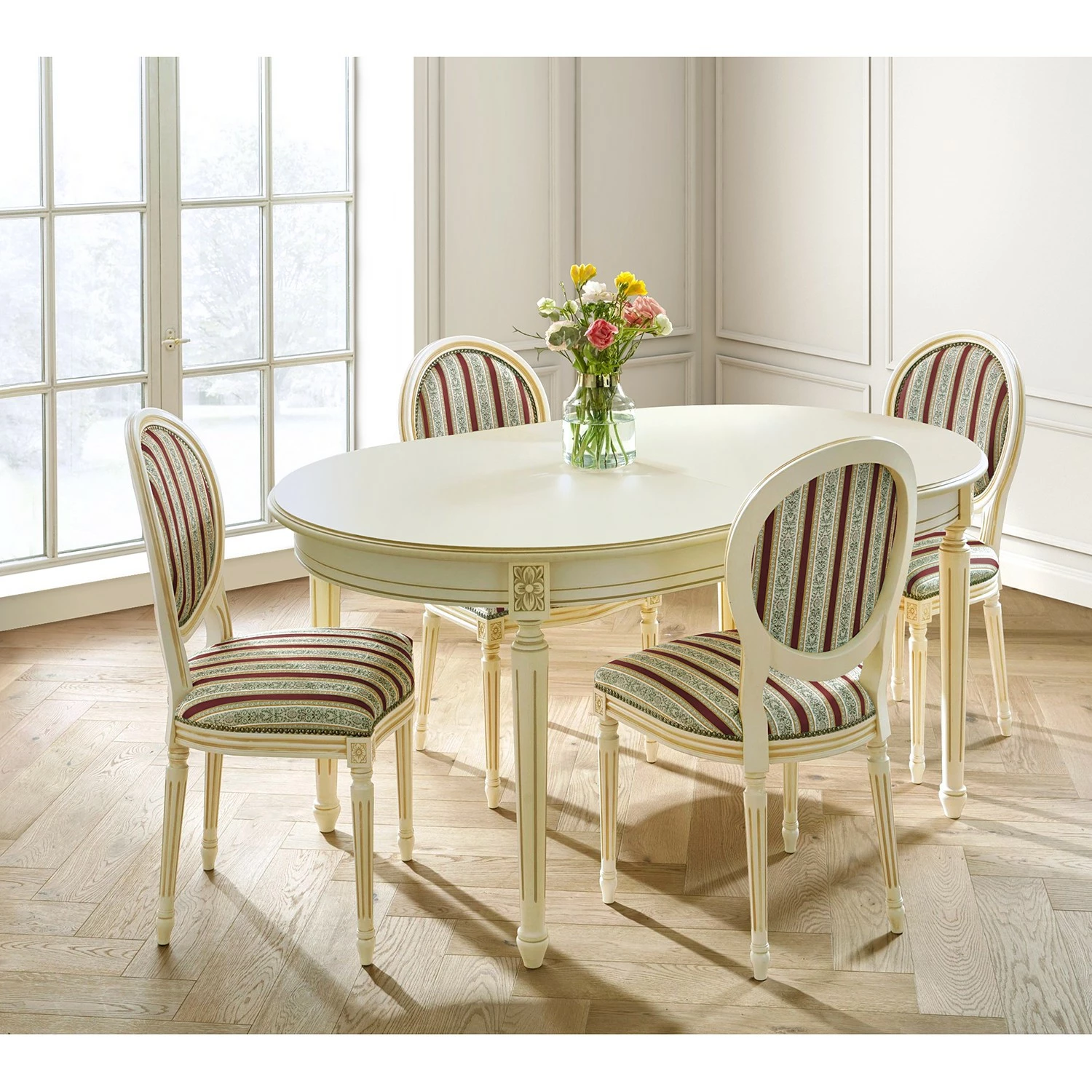 Velvet Studio Chaises capitonnées Alison (lot de 2) - Rouge 5 Velvet Studio Chaises capitonnées Alison (lot de 2) - Rouge – Image 3