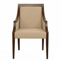 Velvet Studio Chaise à accoudoirs Tofino - Tissu / Hêtre massif - Camel / Hêtre -Chaises Boutique 1000274311 210709 14175100098 DETAILS P000000001000274311