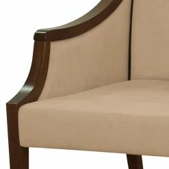 Velvet Studio Chaise à accoudoirs Tofino - Tissu / Hêtre massif - Camel / Hêtre -Chaises Boutique 1000274311 210709 14175200103 DETAILS P000000001000274311