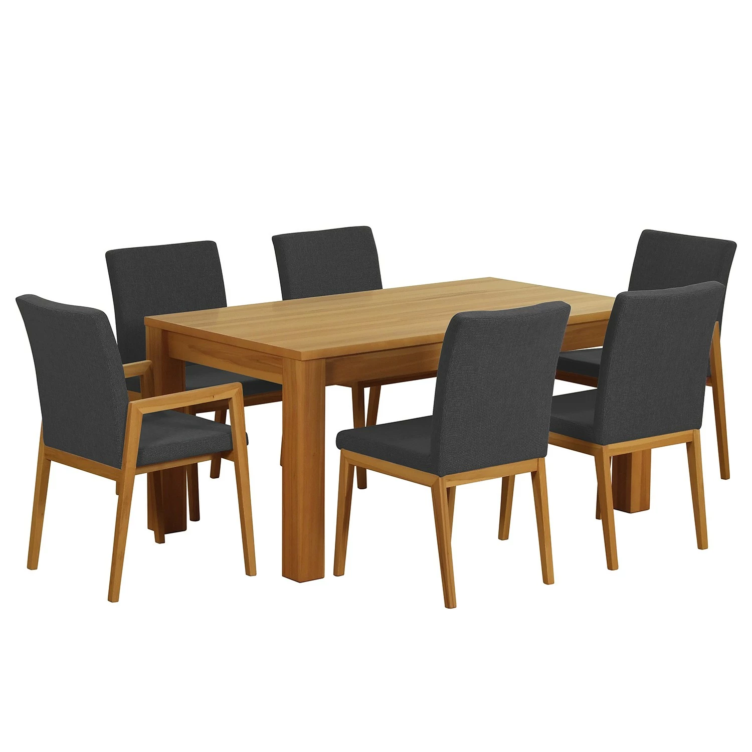 Norrwood Chaises capitonnées Athie (lot de 2) - Anthracite 10 Norrwood Chaises capitonnées Athie (lot de 2) - Anthracite – Image 8