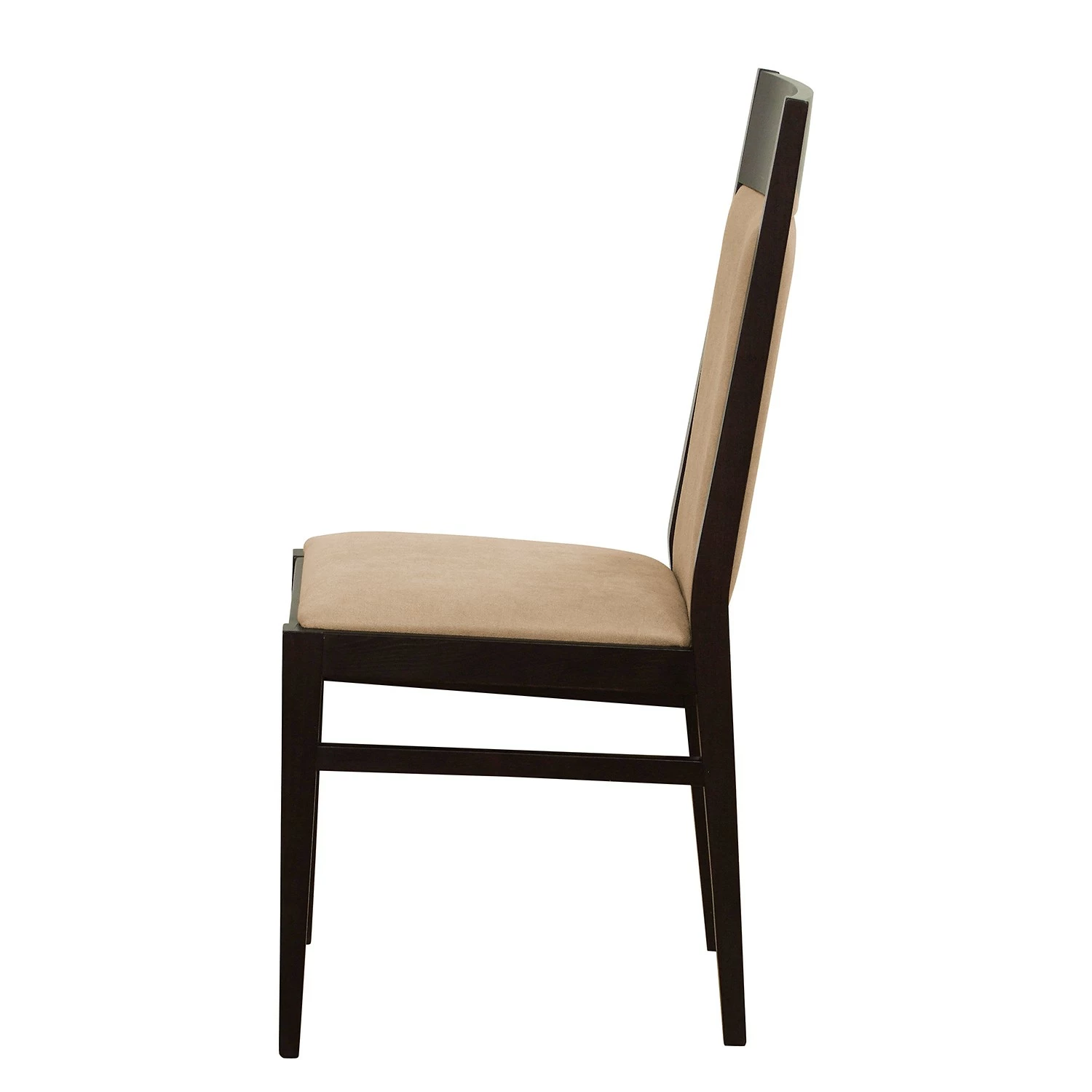Velvet Studio Chaises Ripon (lot de 2) - Tissu / Hêtre massif - Camel / Noir 5 Velvet Studio Chaises Ripon (lot de 2) - Tissu / Hêtre massif - Camel / Noir – Image 3