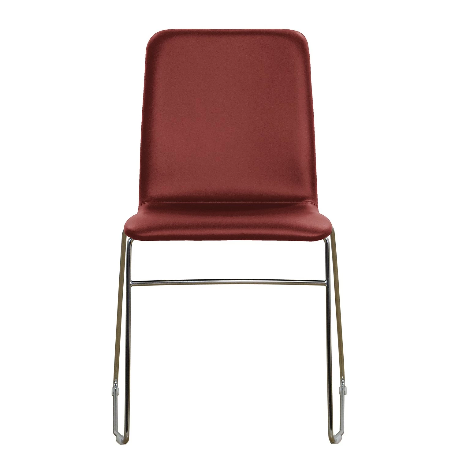 Red Living Chaises capitonnées Myko (lot de 2) - Carmin 4 Red Living Chaises capitonnées Myko (lot de 2) - Carmin – Image 2