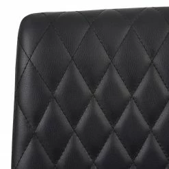 Loftscape Chaises Diva (Lot de 2) - Imitation cuir / Acier - Noir -Chaises Boutique 1000274856 210629 14280700115 DETAILS P000000001000274856