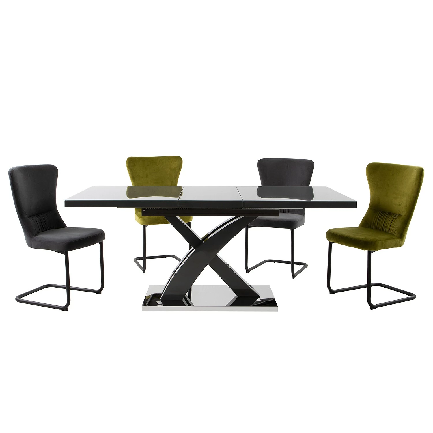 Loftscape Chaises cantilever Amalia I (lot de 2) - Vert pâle 5 Loftscape Chaises cantilever Amalia I (lot de 2) - Vert pâle – Image 3