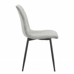 Ars manufacti Chaises capitonnées Trevo I (lot de 2) - Gris lumineux -Chaises Boutique 1000274876 220107 10335300068 DETAILS P000000001000274876