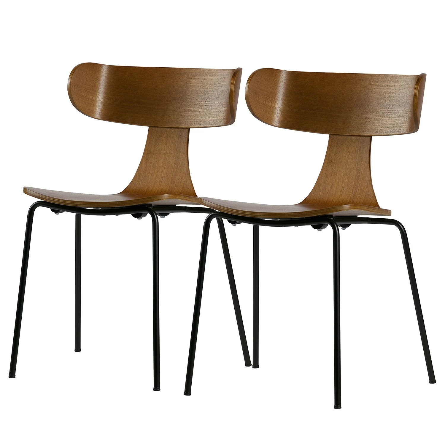 Red Living Chaises Canella (lot de 2) - Frêne foncé 3 Red Living Chaises Canella (lot de 2) - Frêne foncé