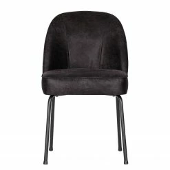 Red Living Chaises capitonnées Cera III (lot de 2) - Cuir véritable / Acier - Noir -Chaises Boutique 1000275336 210629 14365700065 DETAILS P000000001000275336