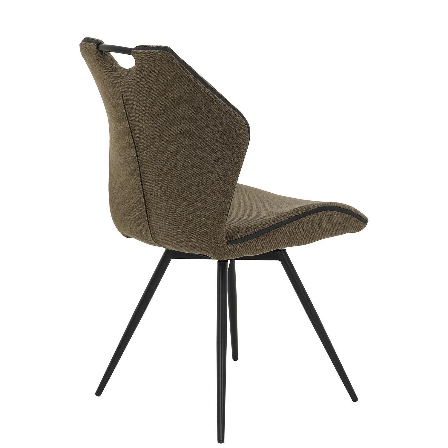 Red Living Chaise capitonnée Theres - Marron-noir - Lot de 2 7 Red Living Chaise capitonnée Theres - Marron-noir - Lot de 2 – Image 5