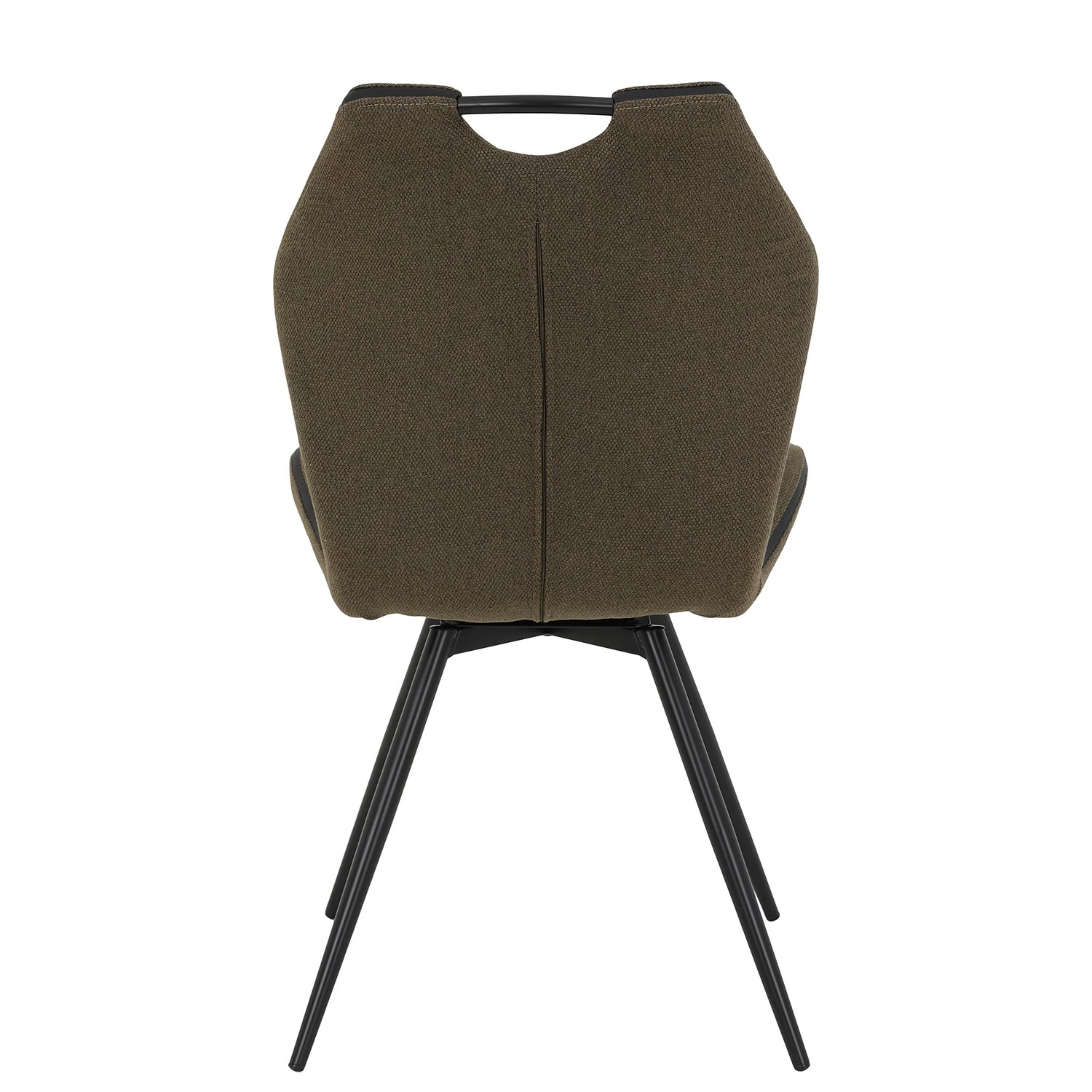 Red Living Chaise capitonnée Theres - Marron-noir - Lot de 2 8 Red Living Chaise capitonnée Theres - Marron-noir - Lot de 2 – Image 6