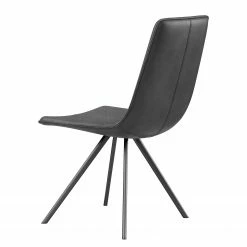 GWINNER Chaise capitonnée Aria - Cuir véritable - Noir - Pivotant -Chaises Boutique 1000276028 210629 14520800009 DETAILS P000000001000276028