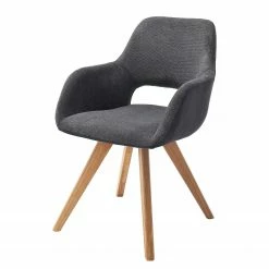 Norrwood Chaise à accoudoirs Tristan - Gris foncé