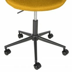 Mørteens Chaise de bureau Buggio - Tissu Cors: Jaune curry - Noir -Chaises Boutique 1000277872 220505 034 DETAILS P000000001000277872