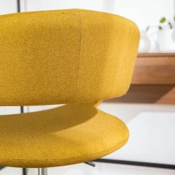 Mørteens Chaise de bureau Buggio - Tissu Cors: Jaune curry - Noir -Chaises Boutique 1000277872 220520 035 DETAILS P000000001000277872