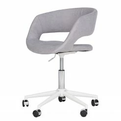Mørteens Chaise de bureau Buggio II - Gris lumineux - Blanc