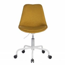 Mørteens Chaise pivotante Aledas - Tissu Cors: Jaune curry - Blanc -Chaises Boutique 1000277880 220330 030 DETAILS P000000001000277880