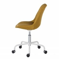 Mørteens Chaise pivotante Aledas - Tissu Cors: Jaune curry - Blanc -Chaises Boutique 1000277880 220330 040 DETAILS P000000001000277880