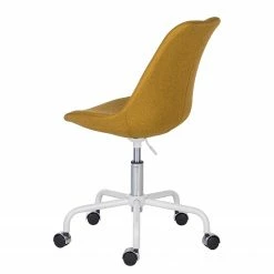 Mørteens Chaise pivotante Aledas - Tissu Cors: Jaune curry - Blanc -Chaises Boutique 1000277880 220330 060 DETAILS P000000001000277880