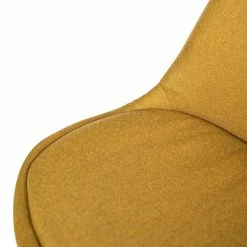 Mørteens Chaise pivotante Aledas - Tissu Cors: Jaune curry - Blanc -Chaises Boutique 1000277880 220330 085 DETAILS P000000001000277880