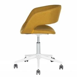 Mørteens Chaise de bureau Buggio - Tissu Cors: Jaune curry - Blanc -Chaises Boutique 1000277884 220330 031 DETAILS P000000001000277884