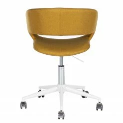 Mørteens Chaise de bureau Buggio - Tissu Cors: Jaune curry - Blanc -Chaises Boutique 1000277884 220330 032 DETAILS P000000001000277884