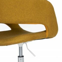 Mørteens Chaise de bureau Buggio - Tissu Cors: Jaune curry - Blanc -Chaises Boutique 1000277884 220330 034 DETAILS P000000001000277884