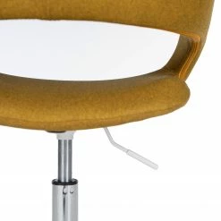 Mørteens Chaise de bureau Buggio - Tissu Cors: Jaune curry - Blanc -Chaises Boutique 1000277884 220330 035 DETAILS P000000001000277884