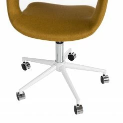 Mørteens Chaise de bureau Buggio - Tissu Cors: Jaune curry - Blanc -Chaises Boutique 1000277884 220330 036 DETAILS P000000001000277884