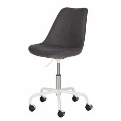 Mørteens Chaise pivotante Aledas II - Gris foncé - Blanc