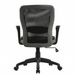 Fredriks Chaise pivotante Pialba - Imitation cuir et mesh / Matière plastique - Noir / Gris foncé -Chaises Boutique 1000280786 210809 06062700032 DETAILS P000000001000280786