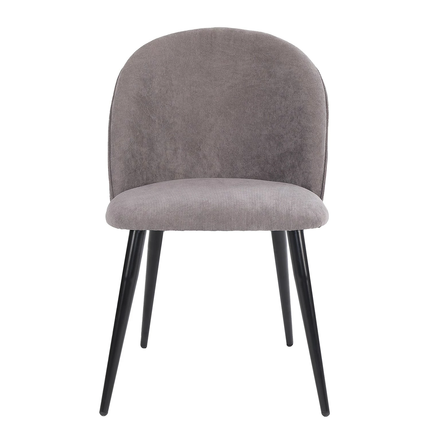 Chaises capitonnées Finnea (lot de 2) - Gris 4 Chaises capitonnées Finnea (lot de 2) - Gris – Image 2