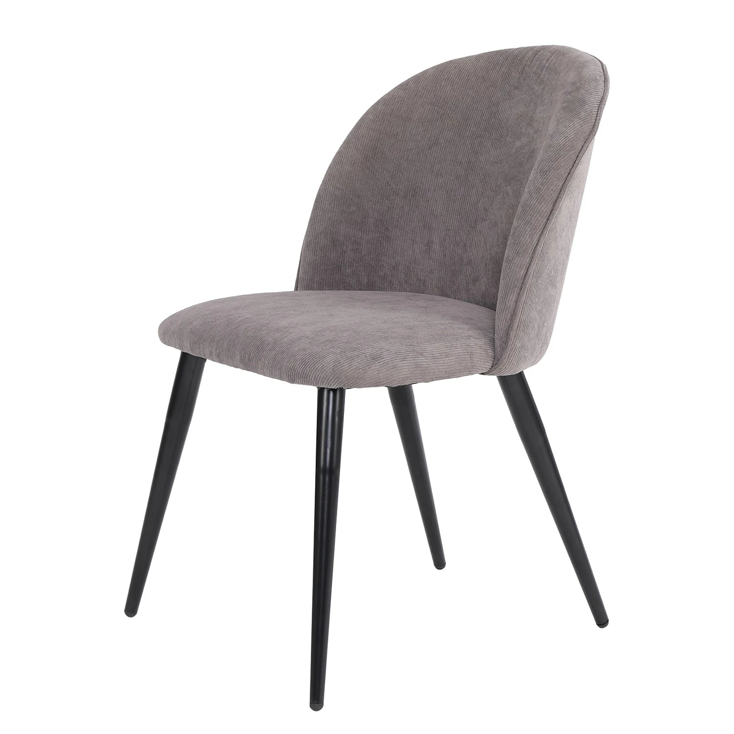 Chaises capitonnées Finnea (lot de 2) - Gris 8 Chaises capitonnées Finnea (lot de 2) - Gris – Image 6