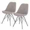 Loftscape Chaises capitonnées Flekke II (lot de 2) - gris -Chaises Boutique 1000281520 220104 150651000011 IMAGE P000000001000281520