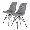 Loftscape Chaises capitonnées Flekke I (lot de 2) - Gris 2 Loftscape Chaises capitonnées Flekke I (lot de 2) - Gris -Chaises Boutique 1000281526 210929 09414700021 IMAGE P000000001000281526