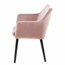 Mørteens Chaises à accoudoirs Nicholas V - Velours Kemi: Rose vieilli - Lot de 2 -Chaises Boutique 1000281666 210819 09154700016 DETAILS P000000001000281666