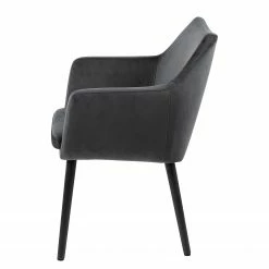 Mørteens Chaises à accoudoirs Nicholas V - Velours Kemi: Gris foncé - Lot de 2 9 Mørteens Chaises à accoudoirs Nicholas V - Velours Kemi: Gris foncé - Lot de 2 -Chaises Boutique 1000281670 210819 09170500032 DETAILS P000000001000281670