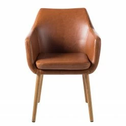 Mørteens Chaises à accoudoirs Nicholas XXL - Cuir synthétique Aken: Cognac vintage - Lot de 2 8 Mørteens Chaises à accoudoirs Nicholas XXL - Cuir synthétique Aken: Cognac vintage - Lot de 2 -Chaises Boutique 1000281702 210819 09182200053 DETAILS P000000001000281702