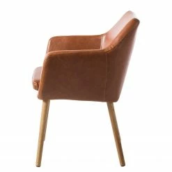 Mørteens Chaises à accoudoirs Nicholas XXL - Cuir synthétique Aken: Cognac vintage - Lot de 2 9 Mørteens Chaises à accoudoirs Nicholas XXL - Cuir synthétique Aken: Cognac vintage - Lot de 2 -Chaises Boutique 1000281702 210819 09182300054 DETAILS P000000001000281702