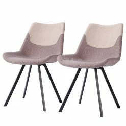 Ars manufacti Chaises Cielo II (lot de 2) - Marron pierre