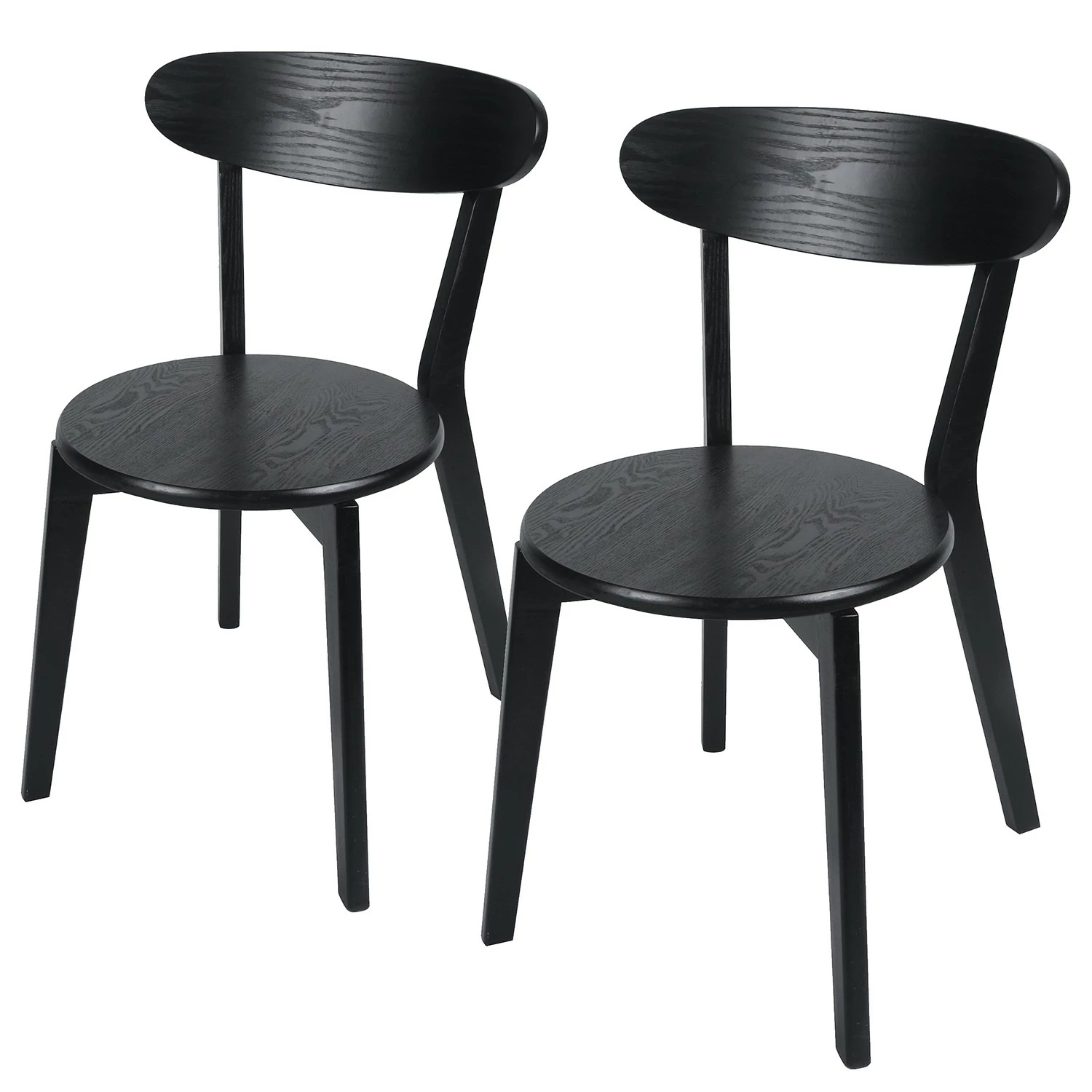 Studio Copenhagen Chaises Flori (lot de 2) - Partiellement en frêne massif - Frêne / Noir 3 Studio Copenhagen Chaises Flori (lot de 2) - Partiellement en frêne massif - Frêne / Noir