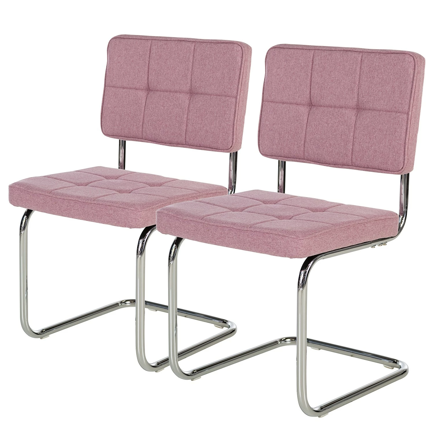 Fredriks Chaises cantilever Feliz (lot de 2) - Rose 3 Fredriks Chaises cantilever Feliz (lot de 2) - Rose