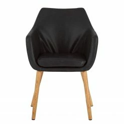 Mørteens Chaises à accoudoirs Nicholas - Cuir synthétique Aken: Noir vintage - Lot de 2 8 Mørteens Chaises à accoudoirs Nicholas - Cuir synthétique Aken: Noir vintage - Lot de 2 -Chaises Boutique 1000281818 210819 09273000117 DETAILS P000000001000281818