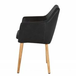 Mørteens Chaises à accoudoirs Nicholas - Cuir synthétique Aken: Noir vintage - Lot de 2 9 Mørteens Chaises à accoudoirs Nicholas - Cuir synthétique Aken: Noir vintage - Lot de 2 -Chaises Boutique 1000281818 210819 09273000118 DETAILS P000000001000281818