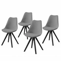 Mørteens Chaises Aledas - Gris - Lot de 4
